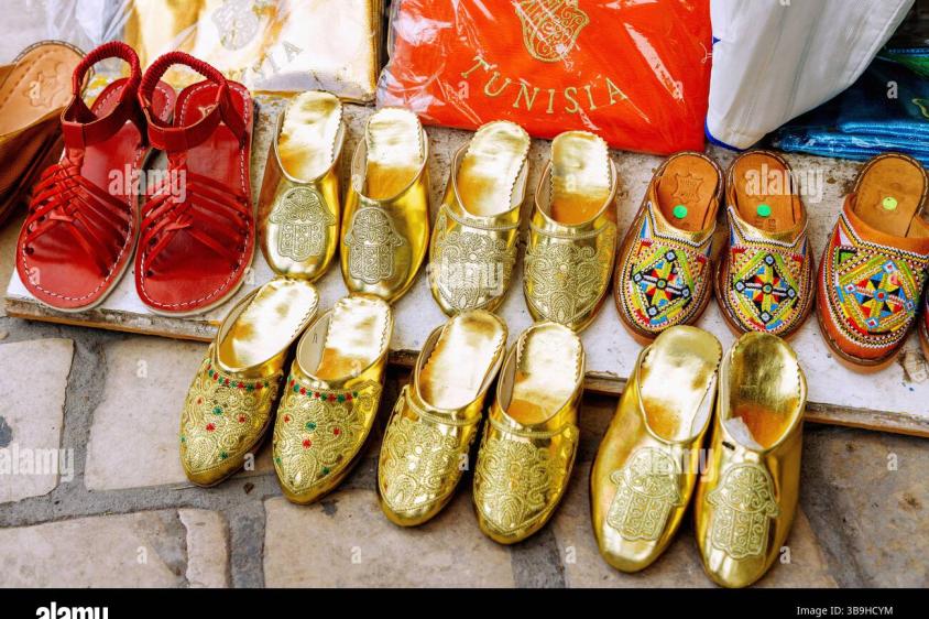 Moroccan Balgha men and women